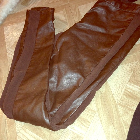 Faux leather pants 💁