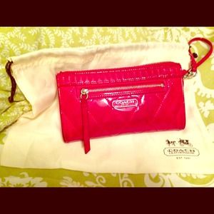Coach "poppy" wristlet