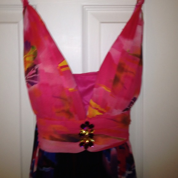NWT long bright sundress size 10!