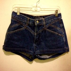 High-Rise Denim Shorts