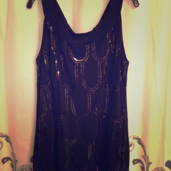 Black sequin dress! ONLY WORN ONCE👍😃