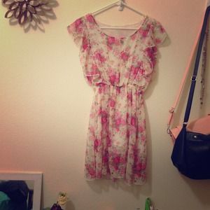 Sheer floral dress/tunic