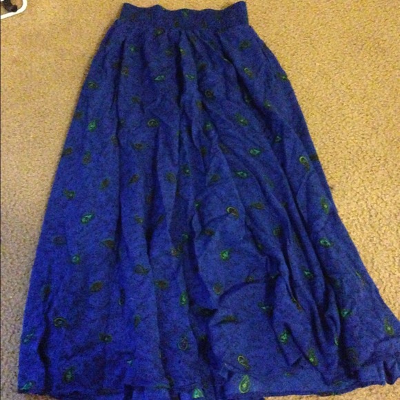 Blue Maxi Skirt