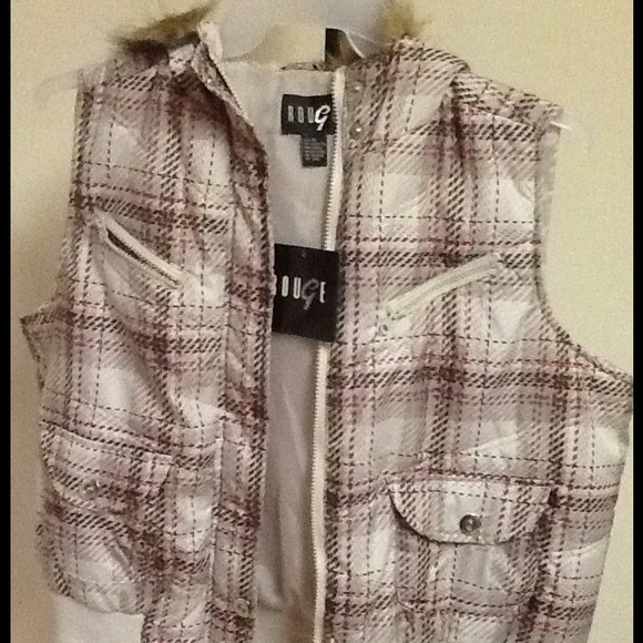 Ladies Stylist Vest with Fur Hood