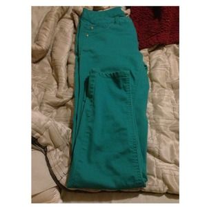 Teal colored pants/Elle jeans bundle! Reserved