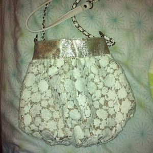 Poppie floral, glittery small crossbody