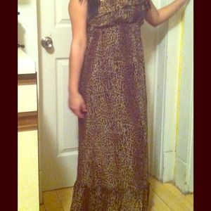 Summer strapless maxi dress