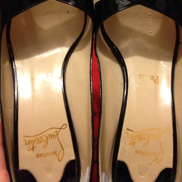 Christian Louboutin "Marple" 37.5 Black Patent - Picture 4 of 4