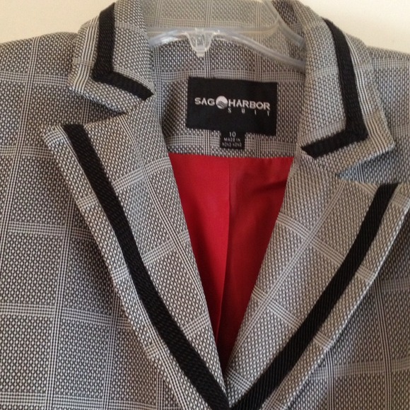New with Tags Sag Harbor Jacket Black & White - Picture 1 of 4