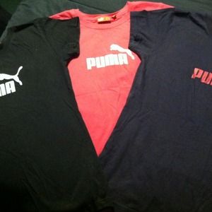 3 puma tee shirts (bundle)