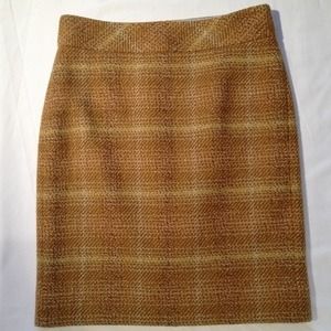 J. Crew Plaid Wool Skirt