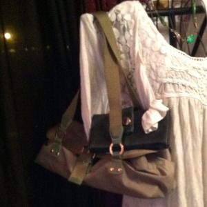 Kenneth Cole Reaction green purse marked down