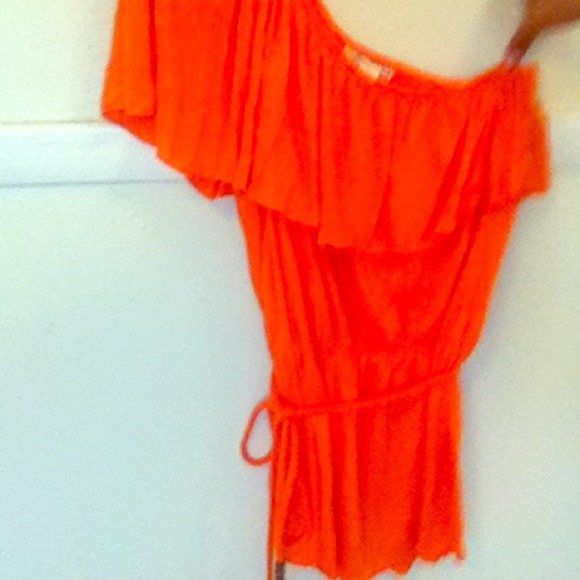 Orange One shoulder