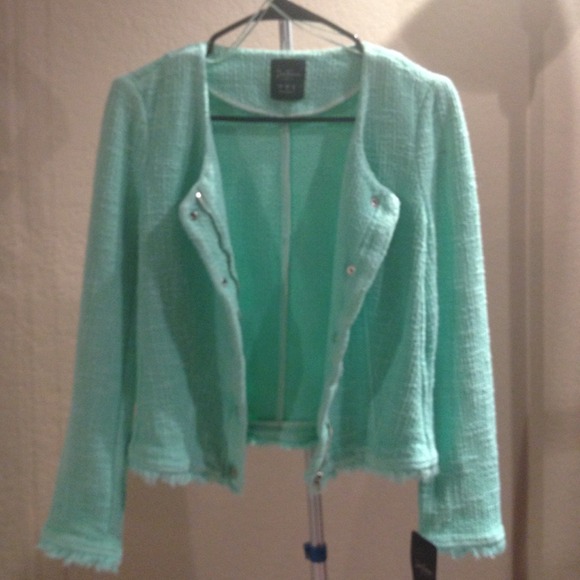 Zara Mint Short Blazer