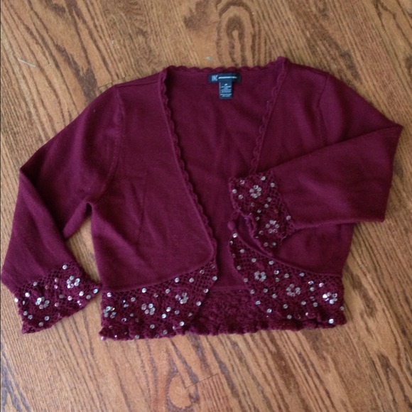 INC cropped cardigan with sequins