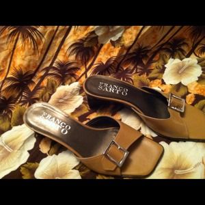 Franco Sarto Tan Wedge Heel