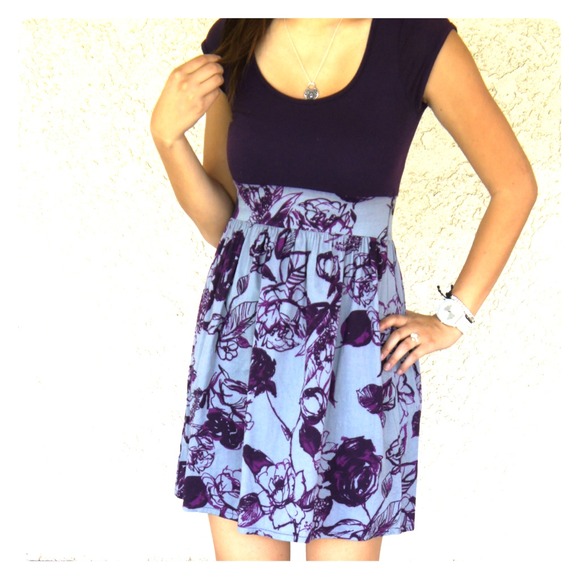 Purple rose dress