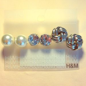 H&M 3 pairs studs