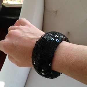 Black sequin bracelet