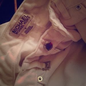 ✨Michael Kors: All white boot cut jeans!