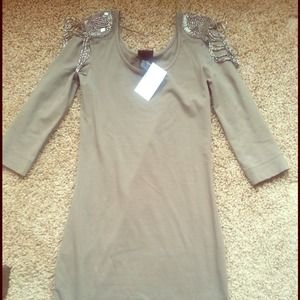 New H & M bodycon dress with beading