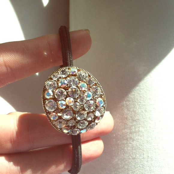 Beautiful embellished hair tie.