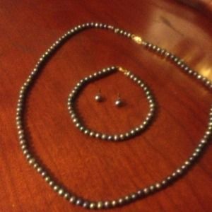 Necklace, bracelet, earring set