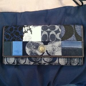 Coach Wallet w/ checkbook cover