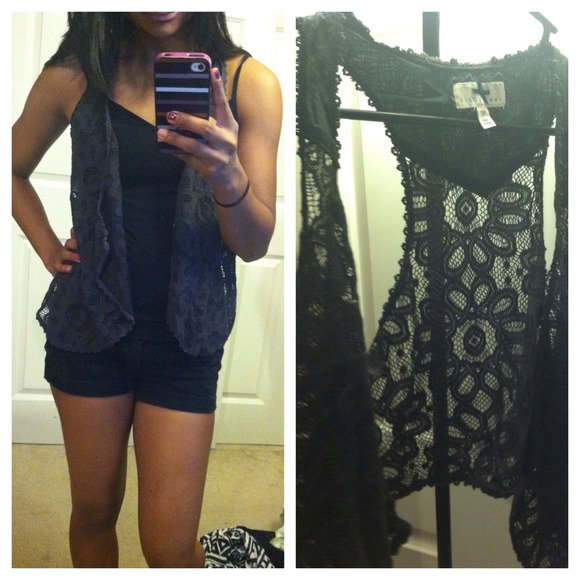 Forever 21 lace/crochet vest