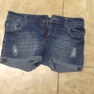 Blue jean shorts