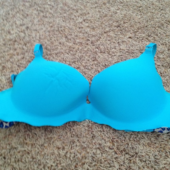 Sold. Sold Bright blue Victoria secret push up bra