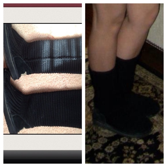 UGG Boots - Black Crochet Uggs