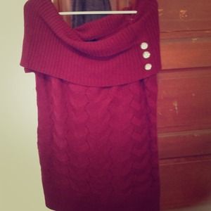 ✂ PRICE CUT ✂Off The Shoulder Maroon Sweater!