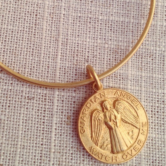 SOLD "Guardian Angel Watch Over Me" Bangle