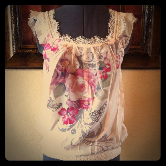 Sheer feminine blouse. Literally only worn twice