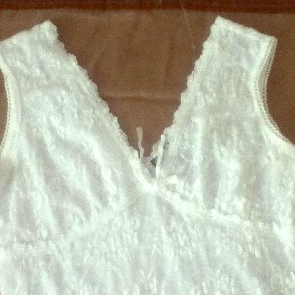 Lace tank top style but very elegant
