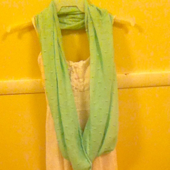 Scarf and white dress