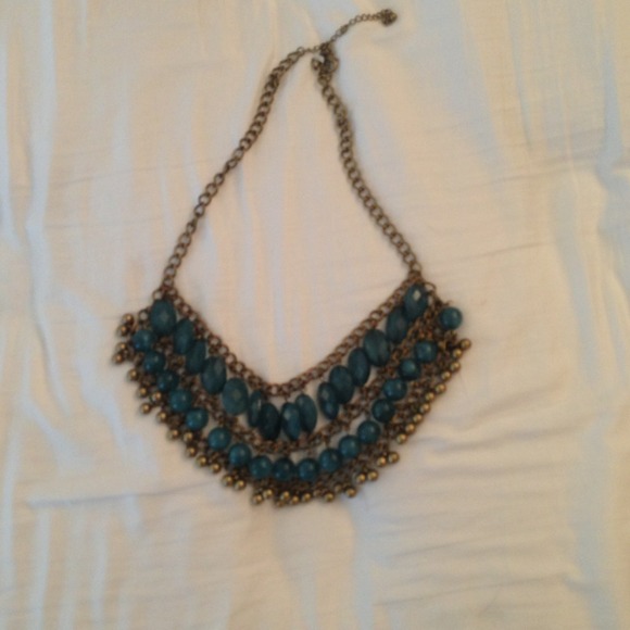 Aqua green necklace from Nordstrom