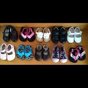 5 Pair Gently Used Size 5 Toddler Shoes