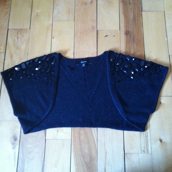 Express Jewel-Encrusted Shrug