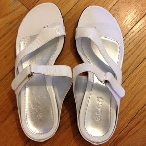 👛Reserved for @ellen37892.  White patent sandals.