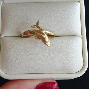 14k Dolphin Ring