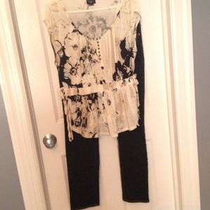 Bundle *** Anthropolagie Top and GAP 1969 Jeans