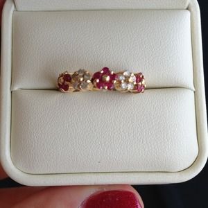 Reserved @roserb 🚨14k Diamond and Ruby Ring