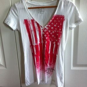 White American flag tee