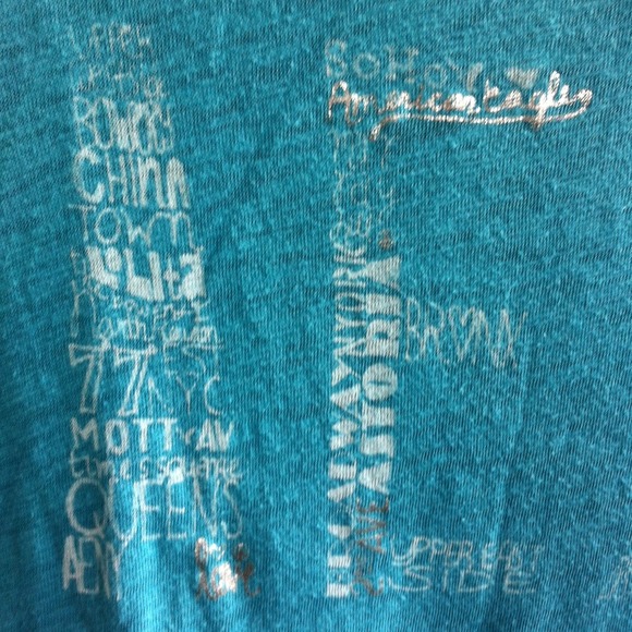 AE 77 light blue fitted tee - Picture 2 of 3