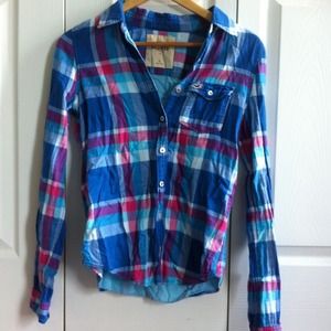 Plaid long sleeve shirt