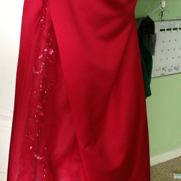 Apple red Prom or Bridesmaid dress - Picture 4 of 4