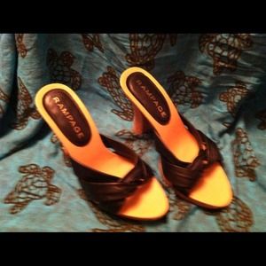 Rampage Black & Cork Heels