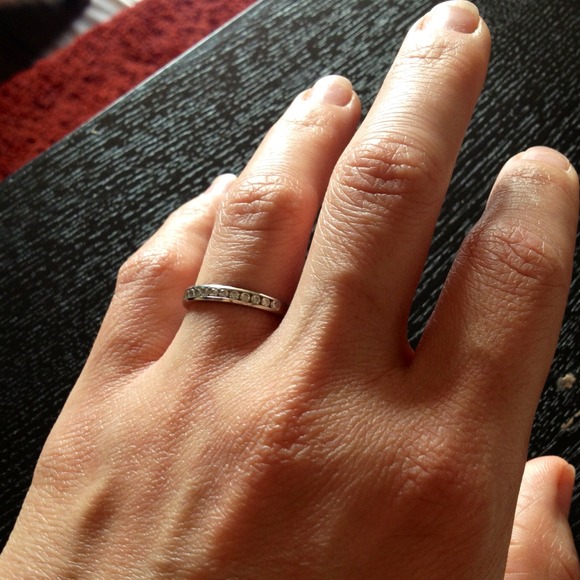 Tiffany wedding band platinum and diamonds size 6 - Picture 4 of 4